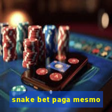 snake bet paga mesmo